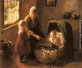 Bernard Jean Corneille Pothast Baby's Mealtime painting